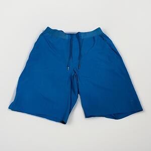 Lululemon T.H.E. Short 9” Linerless Blue Pockets Summer Gym Men’s Medium Workout